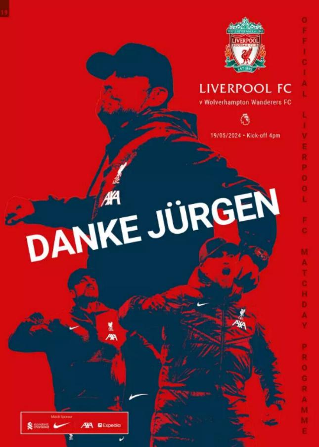 LIVERPOOL v WOLVES 2023/24 (JURGEN KLOPP LAST GAME)